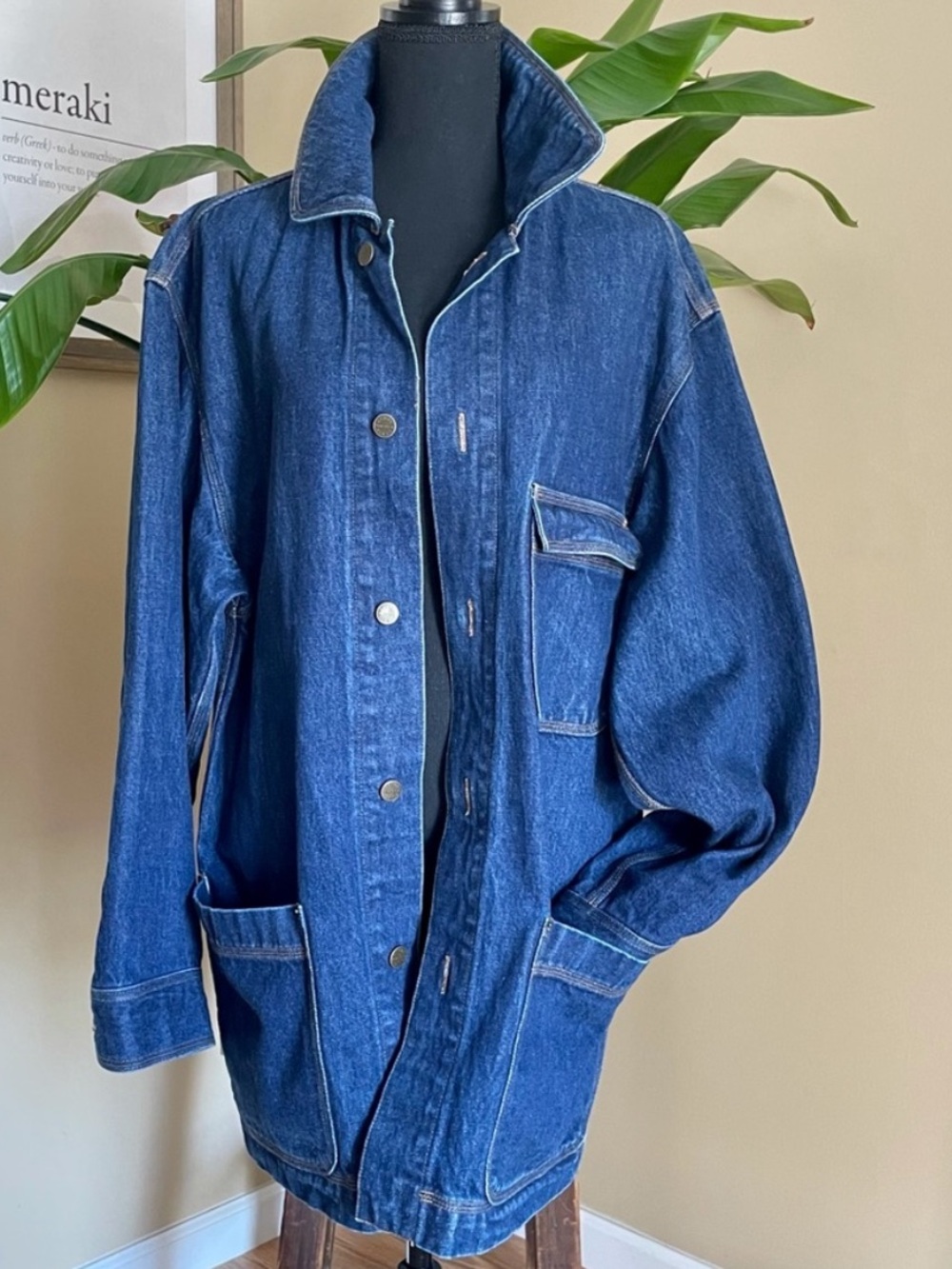 Vintage Perry Ellis x Levi’s oversized denim chore jacket
